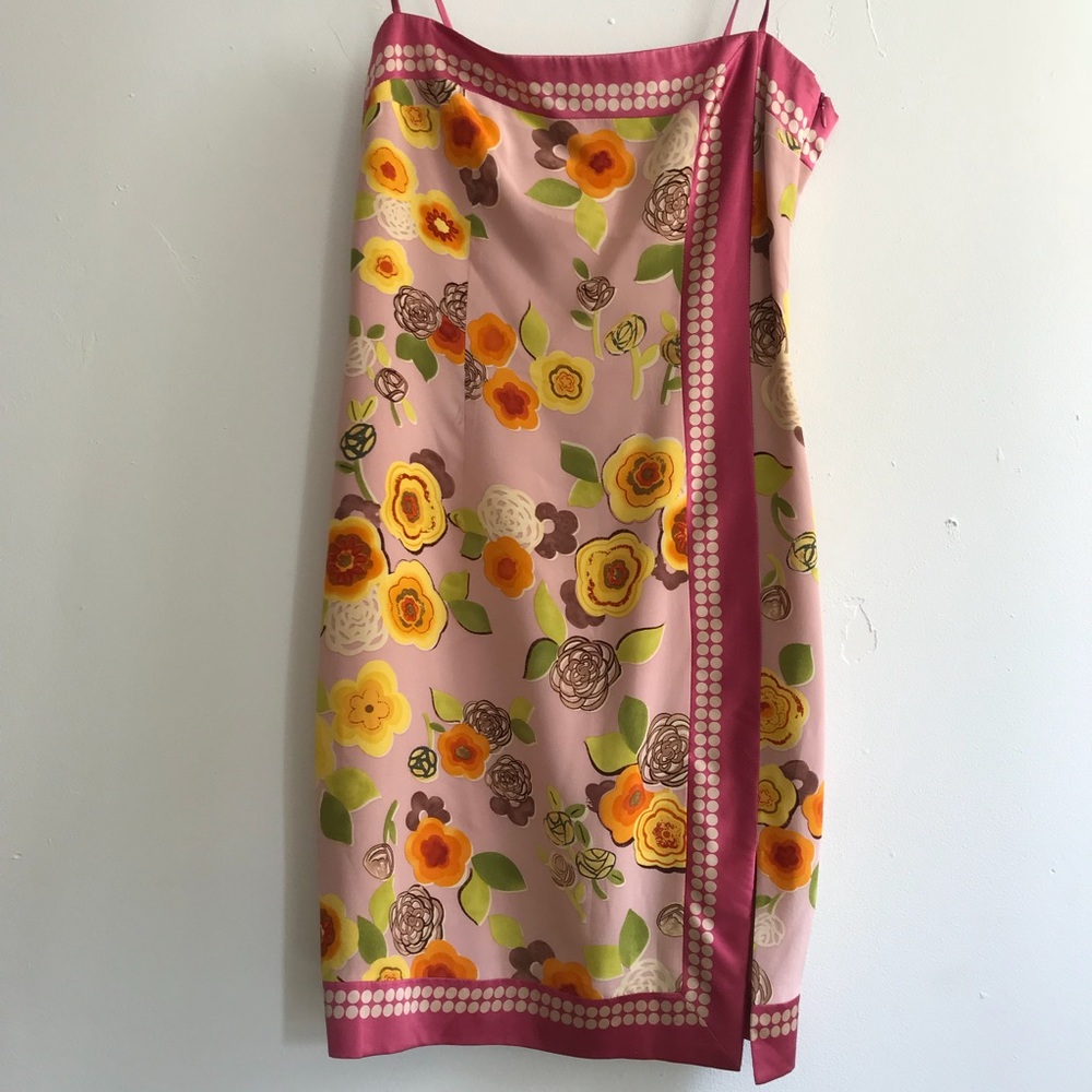 Silk floral dress